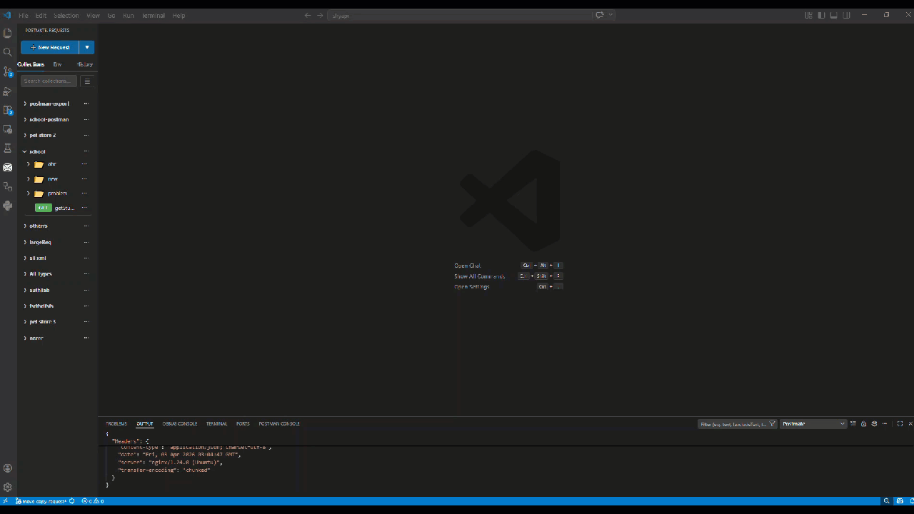 Select any data table in collection run
